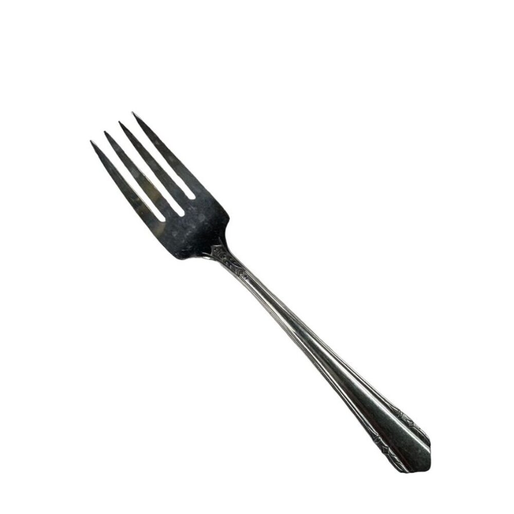 Vintage WM A Rogers Plus Silverplate 1934 Oneida Silver Malibu Salad Fork u